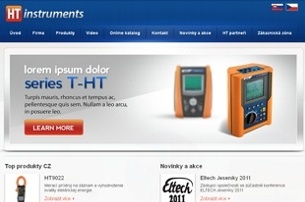 Internetová stránka ht-instruments.sk
