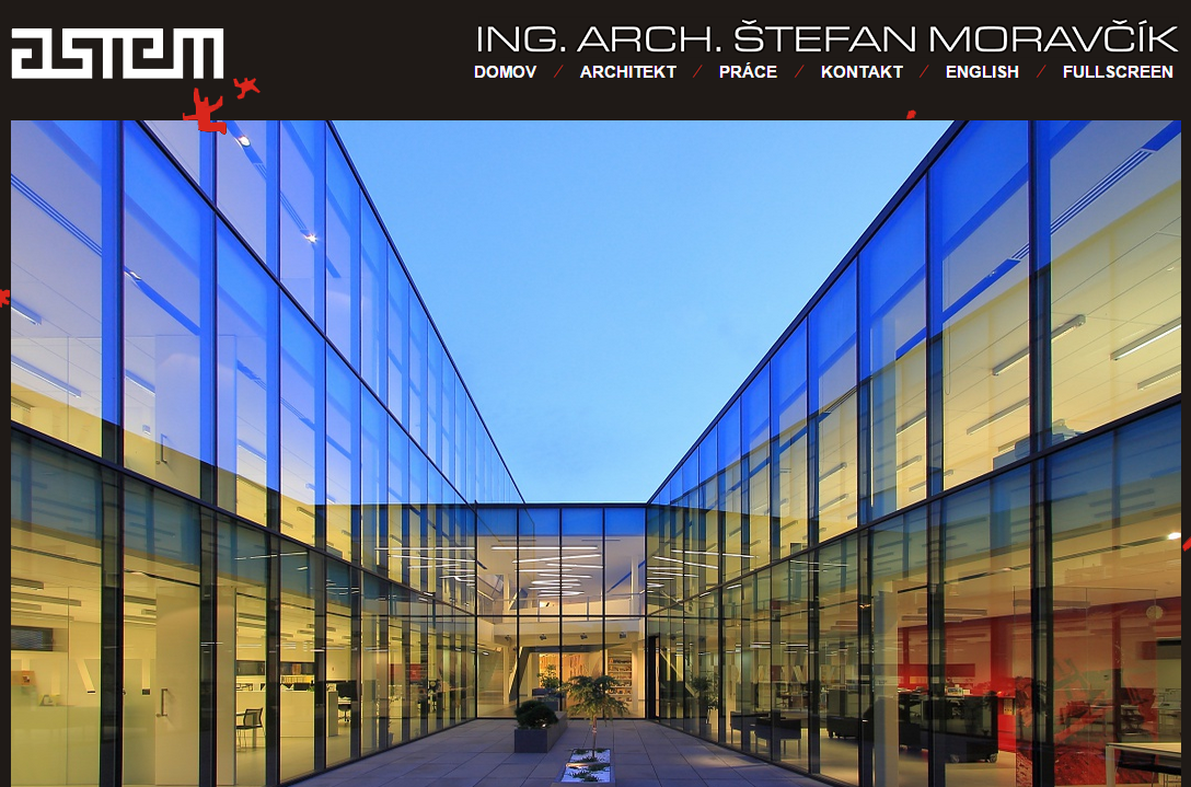 Internetová stránka Ing. arch. Štefan Moravčík